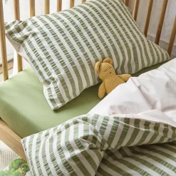 Pear Seersucker Kids Stripe Cotton Bedding Set