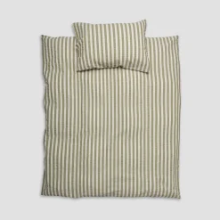 Pear Seersucker Kids Stripe Cotton Bedding Set
