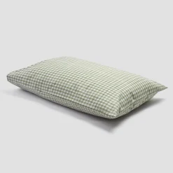 Pear Small Gingham Cotton Pillowcase (Pair)