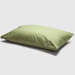 Pear Washed Cotton Percale Pillowcases (Pair)