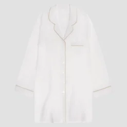 Pearl Linen Night Shirt