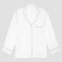 Pearl Linen Pajama Shirt