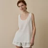 Pearl Linen Tencel Cami Set