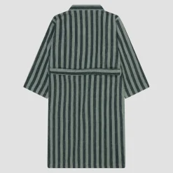 Pine Green Pembroke Stripe Cotton Robe