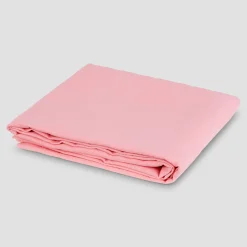Pink Bloom Linen Blend Flat Sheet