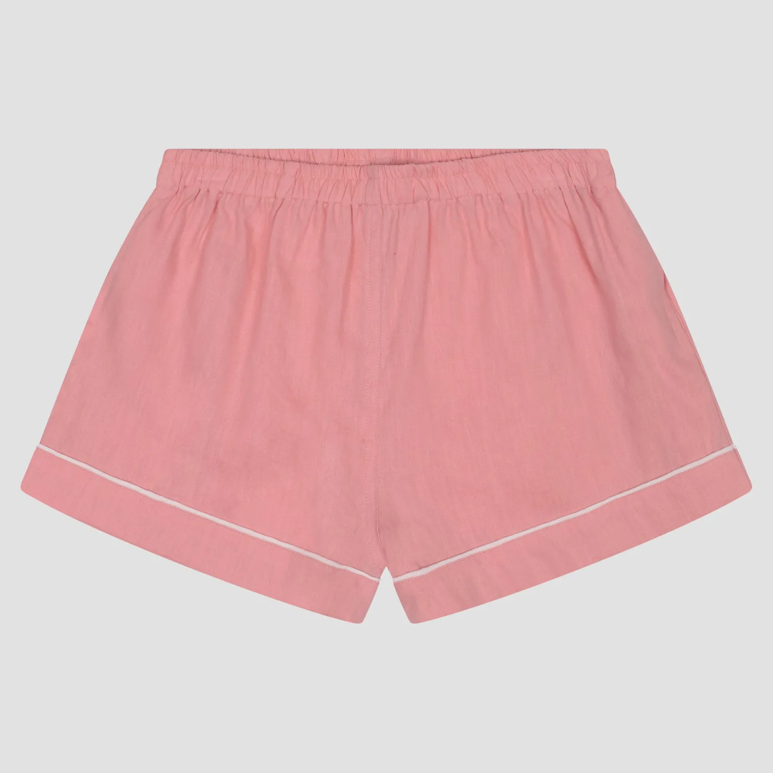 Pink Bloom Linen Pajama Shorts