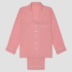 Pink Bloom Linen Pajama Set