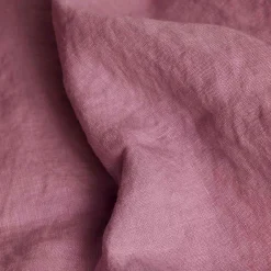 Raspberry 100% Linen Fitted Sheet