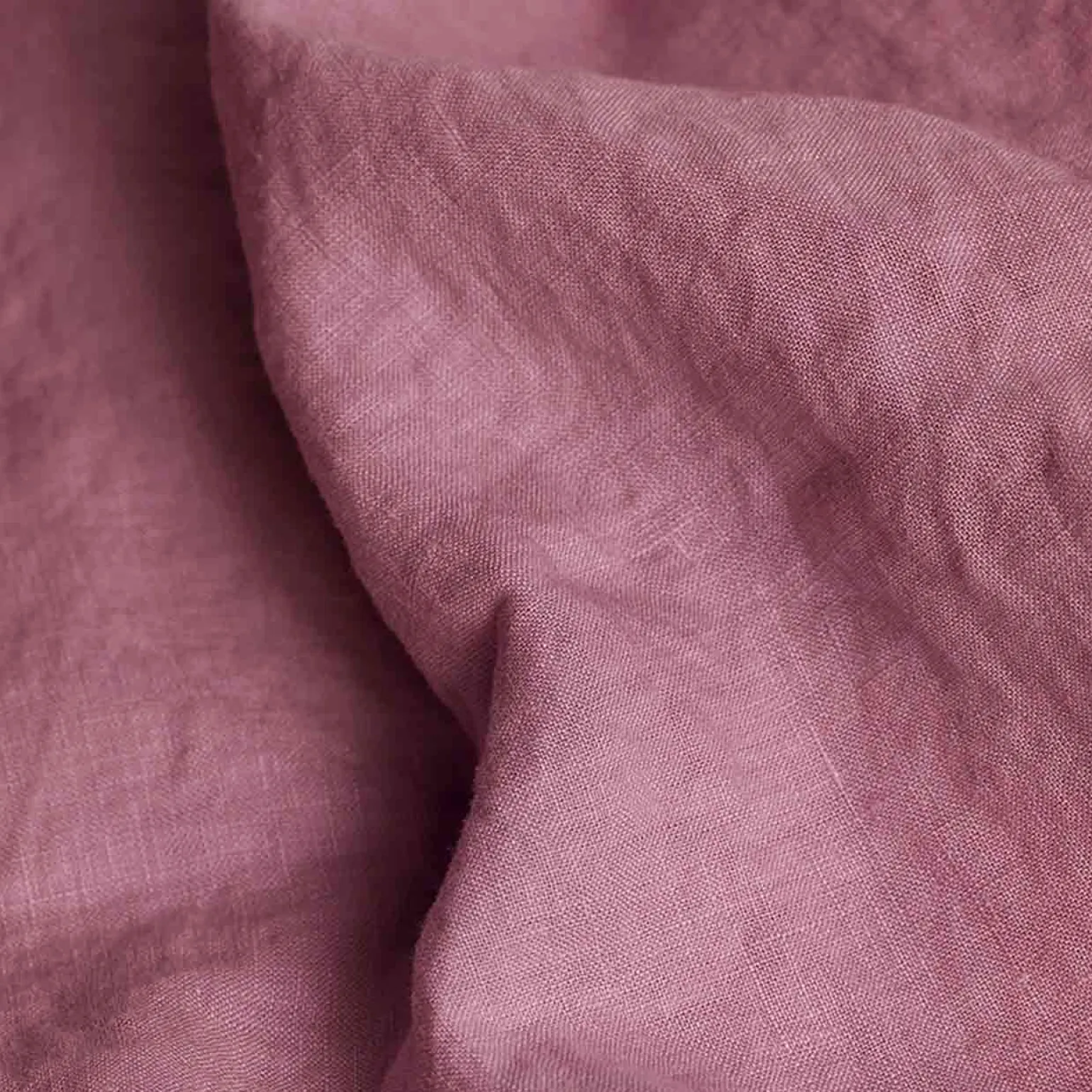 Raspberry 100% Linen Flat Sheet