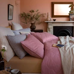 Raspberry Linen Sham (Pair) - Euro