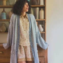 River Wandle Middlemore Linen Robe