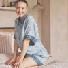 River Wandle Middlemore Linen Women’s Pajama Shorts Set