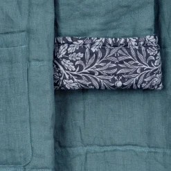 River Wandle Pure Acorn Linen Housecoat