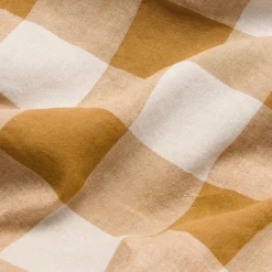 Russet Yellow Emsworth Plaid Linen Blend Pillowcase (Pair)