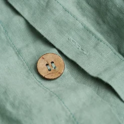 Sage Green 100% Linen Duvet Cover