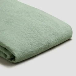 Sage Green Linen Blend Flat Sheet