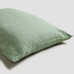 Sage Green Linen Blend Pillowcase (Pair)