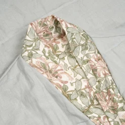 Soft Sage Honeysuckle Linen Housecoat