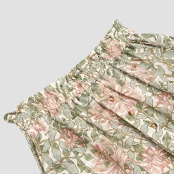Soft Sage Honeysuckle Linen Women’s Pajama Shorts Set