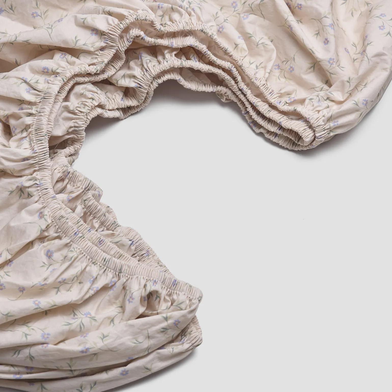 Spring Sprig Cotton Fitted Sheet