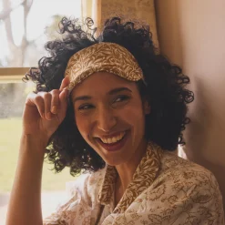 Sussex Rush Willow Boughs Linen Sleep Mask