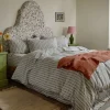 Thyme Somerley Stripe Linen Blend Duvet Cover