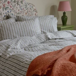 Thyme Somerley Stripe Linen Blend Pillowcases (Pair)