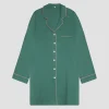 Tranquil Green Linen Night Shirt