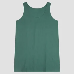 Tranquil Green Linen Night Dress