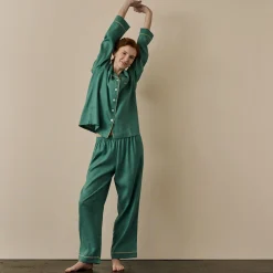 Tranquil Green Linen Pajama pants