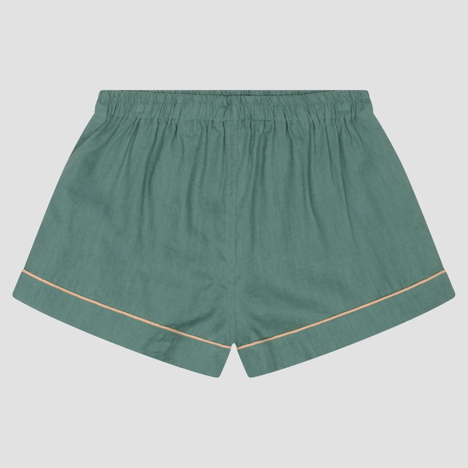 Tranquil Green Linen Pajama Shorts