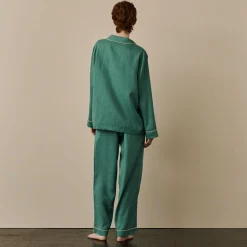 Tranquil Green Linen Pajama pants