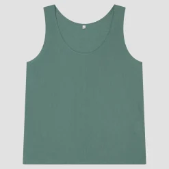 Tranquil Green Linen Tencel Cami Top