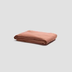Warm Clay 100% Linen Fitted Sheet