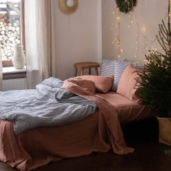 Warm Clay 100% Linen Flat Sheet