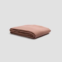 Warm Clay Linen Blend Duvet Cover