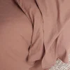 Warm Clay Linen Blend Flat Sheet
