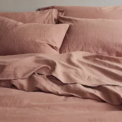 Warm Clay Linen Blend Pillowcase (Pair)
