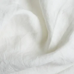 White Linen Blend Duvet Cover