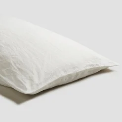 White Linen Blend Pillowcase (Pair)