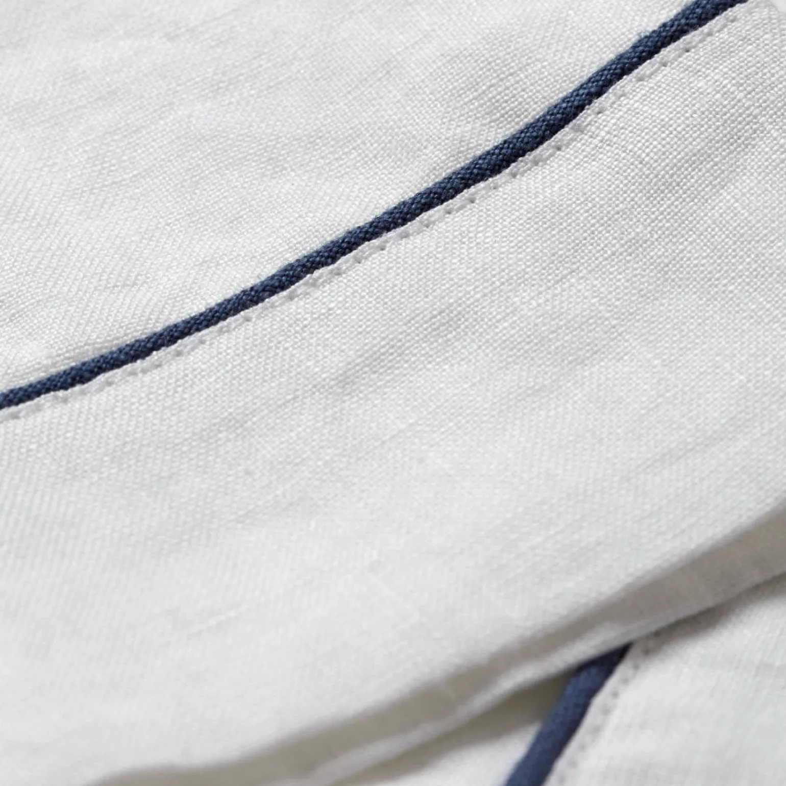 White Linen Pajama Shorts